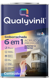 Imagem de Tinta Acrilica Emborracha 6 em 1 Qualyvinil